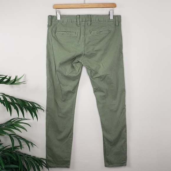Lucky Brand | Olive Studded Khaki Chino Pants - Picture 2 of 7